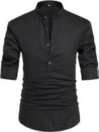 👔 cotton linen blend men's shirts - nitagut men's clothing logo