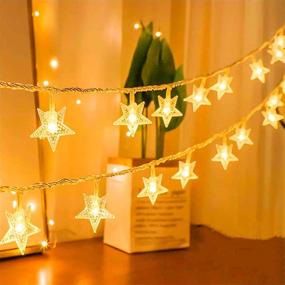 img 3 attached to Waterproof Battery Operated LED Twinkle String Lights - Warm White Fairy Lights for Indoor/Outdoor Use, Perfect for Christmas, Weddings, Parties, Christmas Trees