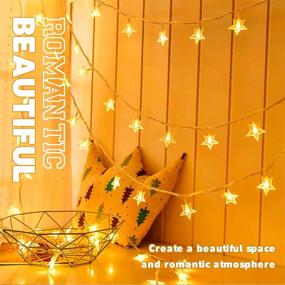 img 1 attached to Waterproof Battery Operated LED Twinkle String Lights - Warm White Fairy Lights for Indoor/Outdoor Use, Perfect for Christmas, Weddings, Parties, Christmas Trees