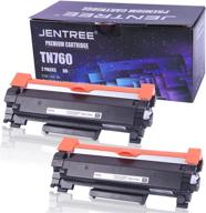 совместимый картридж jentree для замены тонерной кассеты brother tn760 tn-760 tn730 tn-730, совместим с принтерами mfc-l2710dw hl-l2395dw dcp-l2550dw hl-l2350dw mfc-l2750dwxl hl-l2370dwxl (черный). логотип