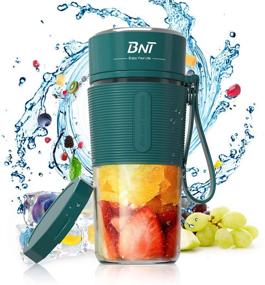 img 4 attached to 🥤 2021 BNT Portable Blender with Bonus BPA-free Lid | USB Rechargeable Mini Blender for Juices, Shakes, Smoothies | Salad Dressing, Baby Food Maker (Green)