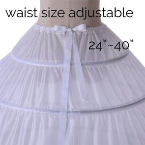 img 2 attached to Aprildress Petticoats Underskirt Crinoline PPT360 WH