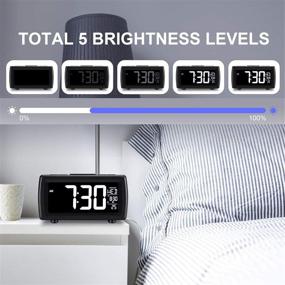 img 2 attached to AZUTTA Digital Alarm Clock Radio: Versatile 7-Color Display, Adjustable Brightness, FM Radio, Dual Alarms, Snooze, USB Port - Perfect for Bedroom