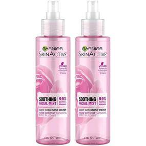 img 3 attached to 🌹 Garnier SkinActive Rose Water Facial Mist Spray, 4.4 Fl Oz (Pack of 2) - Improved Packaging