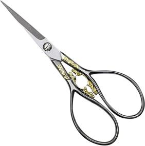 img 4 attached to 🌈 Vintage European Auspicious Clouds Steel Sharp Tip Snip Scissors: A Versatile All-Purpose Tool for Sewing, Embroidery, Needlework, Art, Craft, Thread, and Paper Cutting