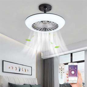 img 4 attached to Dimmable Enclosed Stepless Adjustable Bathroom Lighting & Ceiling Fans