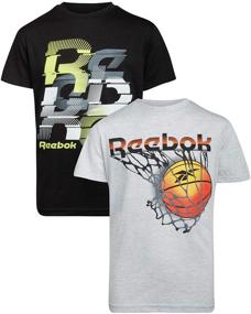 img 4 attached to Футболка Reebok Sleeve Athletic Graphic для мальчиков, одежда