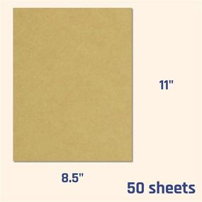 img 3 attached to 📄 50 Sheets of 8.5 x 11 Inch Brown Kraft Cardstock, 200 GSM (75 lb. Cover) – Premium Quality Paper for Crafting and Printing