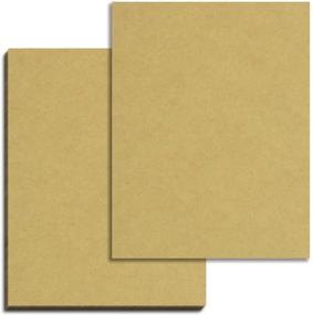 img 4 attached to 📄 50 Sheets of 8.5 x 11 Inch Brown Kraft Cardstock, 200 GSM (75 lb. Cover) – Premium Quality Paper for Crafting and Printing