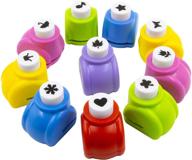 🔨 jsy punch craft set: 10 pack hole punch shapes for scrapbooking & fun crafting projects logo