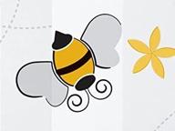 🐝 20 pack of medium bees cello bags logo