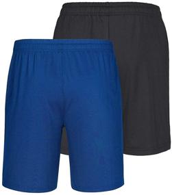 img 3 attached to 🩳 PIQIDIG Youth Boys' Quick Dry Athletic Shorts with Pocket, 2-Pack - Loose Fit and Active