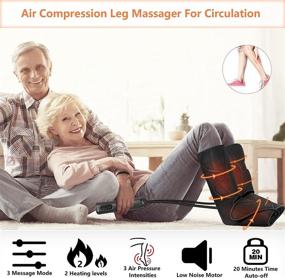 img 2 attached to 🎁 Ultimate SHINE WELL Leg Massager: Soothe Pain, Boost Circulation & Relax Muscles with Heat, Multiple Modes & Intensities - Perfect Gift for the Whole Family!