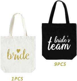 img 3 attached to Bachelorette Bridemaids Cotton Brides Shoulder Women's Handbags & Wallets and Totes