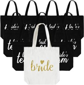 img 4 attached to Bachelorette Bridemaids Cotton Brides Shoulder Women's Handbags & Wallets and Totes