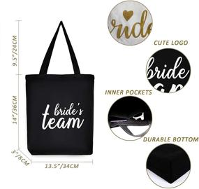 img 2 attached to Bachelorette Bridemaids Cotton Brides Shoulder Women's Handbags & Wallets and Totes