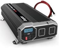 💡 ultimate power solution: energizer 1500 watts car inverter with ac outlets, usb ports, and battery cables - ul certified logo