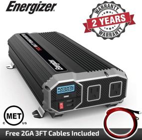 img 3 attached to 💡 Ultimate Power Solution: Energizer 1500 Watts Car Inverter with AC Outlets, USB Ports, and Battery Cables - UL Certified