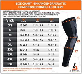 img 3 attached to 🏋️ B-Driven Athletic Compression Leg Sleeve - Premium Unisex Pro-Fit Compression Sleeve for Optimal Performance in Sports & Activities