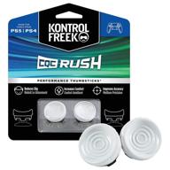 🎮 kontrolfreek cqc rush performance thumbsticks for ps4/ps5 controller - 2 mid-rise concave, white логотип