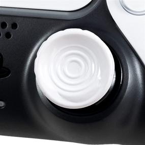 img 1 attached to 🎮 KontrolFreek CQC Rush Performance Thumbsticks for PS4/PS5 Controller - 2 Mid-Rise Concave, White