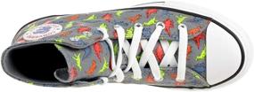 img 1 attached to 🦖 Kids' Chuck Taylor All Star Dinosaur Print High Top Sneaker by Converse - Unisex