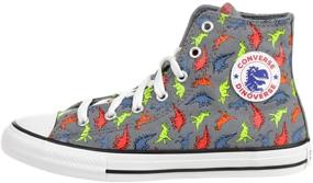 img 3 attached to 🦖 Кеды высокие с принтом динозавра для детей Chuck Taylor All Star от Converse - унисекс