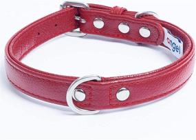 img 4 attached to Leather Collar Padded Double Terrier