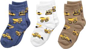 img 1 attached to Jefferies Socks Construction Triple Toddler Boys' Clothing