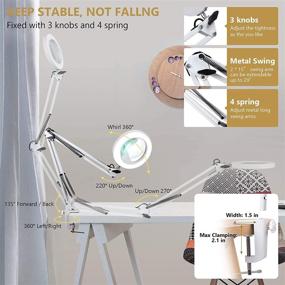 img 1 attached to LANCOSC Magnifying 5 Diopter Adjustable Work 2 25X Lighting & Ceiling Fans