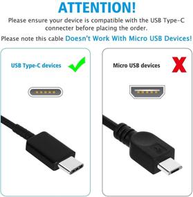 img 2 attached to Комплект "Адаптивное быстрое зарядное устройство для стены и USB-кабель USB Type C длиной 6 футов для Samsung Galaxy, серии LG G и других устройств с USB-C