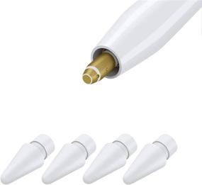 img 4 attached to 🖊️ High-Quality Replacement Tips for Apple Pencil 2 Gen iPad Pro, Logitech Crayon - White 4 Pack