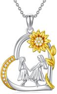 seiyang sterling birthday sunflower necklace logo