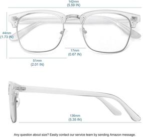 img 1 attached to MEETSUN 2-Pack Blue Light Blocking Glasses: Reduce Eyestrain, Filter Blue Ray for Computer Games & UV400/Reduce Glare (Leopard + Clear)