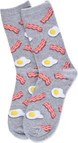 img 1 attached to 🧦 Quirky and Fun: Hot Sox Food Novelty Casual Crew Socks for Boys!