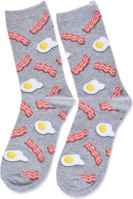 img 2 attached to 🧦 Quirky and Fun: Hot Sox Food Novelty Casual Crew Socks for Boys!