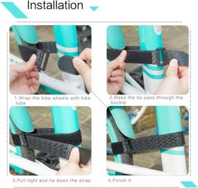 img 2 attached to 🚲 Secure Your Bicycle Wheels with a 6 Pack of Adjustable Reusable Bike Wheel Stabilizer Straps