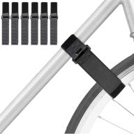 🚲 secure your bicycle wheels with a 6 pack of adjustable reusable bike wheel stabilizer straps logo