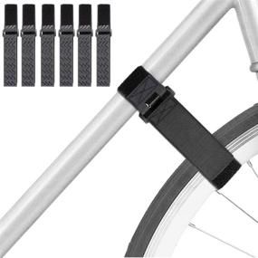 img 4 attached to 🚲 Secure Your Bicycle Wheels with a 6 Pack of Adjustable Reusable Bike Wheel Stabilizer Straps