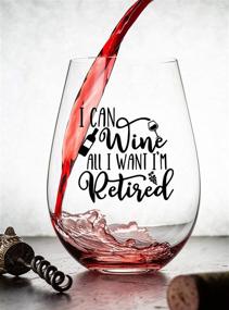 img 2 attached to 🍷 Funny Retirement Wine Glass - Humorous Gifts For Retired Coworkers - Unique Wine Glass With Funny Saying - Happy Retirement Gifts 2021 for Women