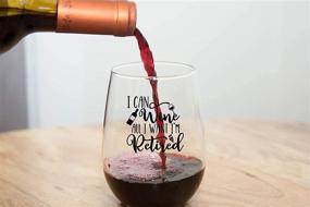 img 1 attached to 🍷 Funny Retirement Wine Glass - Humorous Gifts For Retired Coworkers - Unique Wine Glass With Funny Saying - Happy Retirement Gifts 2021 for Women