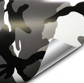 img 4 attached to 🌨️ High-Quality VViViD Snow Camo Vinyl Car Wrap Adhesive Decal DIY - Air Release Roll (1ft x 5ft)