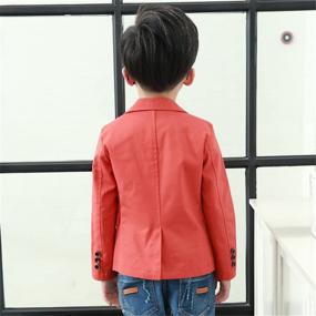 img 3 attached to Stylish Boys' Fashion Blazers: Trendy and Casual Jackets