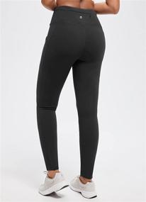 img 2 attached to Stay Warm and Dry on Your Outdoor Adventures with BALEAF Women's Water-Resistant Fleece-Lined Leggings with Pockets!