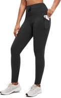 stay warm and dry on your outdoor adventures with baleaf women's water-resistant fleece-lined leggings with pockets! logo