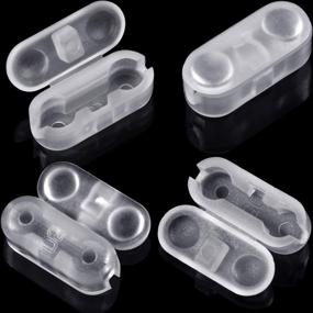 img 4 attached to 30-Pack Transparent Vertical Roman Roller Blind 🔗 Chain Cord Connector Clips for Replacement - BBTO