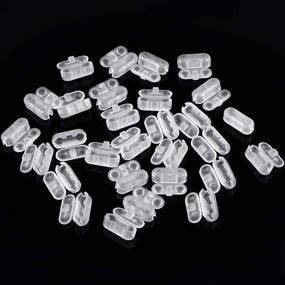 img 3 attached to 30-Pack Transparent Vertical Roman Roller Blind 🔗 Chain Cord Connector Clips for Replacement - BBTO