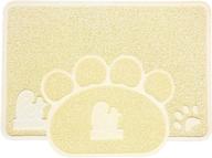 pet magasin cat litter mat bundle - premium litter mats for cats, dogs, and puppies - large (24.5'' x 16.5'') and small (15.5'' x 12.5'') - soft & durable logo