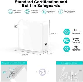 img 2 attached to 96W USB-C to USB-C Replacement Charger for MacBook Pro - Ac Adapter Power Charger for Mac Book Pro