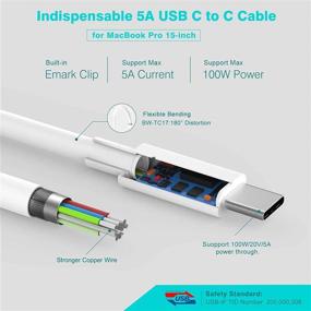 img 3 attached to 96W USB-C to USB-C Replacement Charger for MacBook Pro - Ac Adapter Power Charger for Mac Book Pro